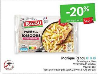 Intermarché Monique Ranou Bereide Gerechten aanbieding