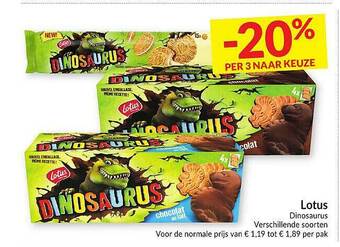 Intermarché Lotus Dinosaurus aanbieding