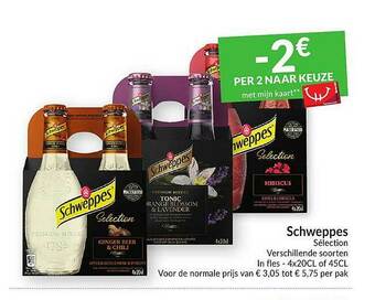 Intermarché Schweppes Sélection aanbieding