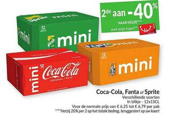 Intermarché Coca Cola, Fanta Of Sprite aanbieding