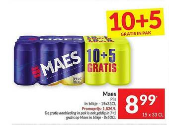 Intermarché Maes Pils aanbieding