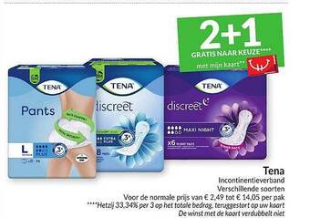 Intermarché Tena Incontinentieverband aanbieding