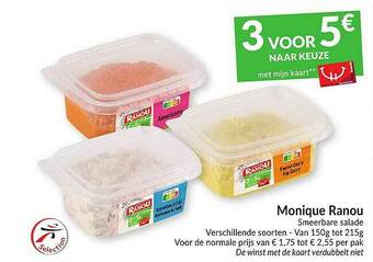 Intermarché Monique Ranou Smeerbare Salade aanbieding