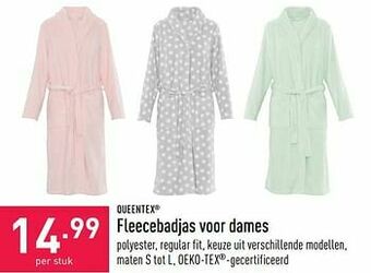 ALDI Fleecebadjas voor dames aanbieding