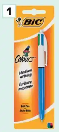 Carrefour Balpen 4 kleuren aanbieding