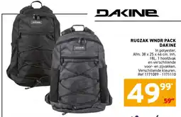 Trafic Rugzak wndr pack dakine aanbieding