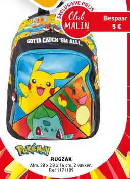 Trafic Pokemon rugzak aanbieding