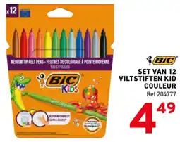 Trafic set van 12 viltstiften kid couleur aanbieding