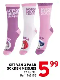 Trafic Set van 3 paar sokken meisjes aanbieding