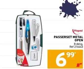 Passerset metal open