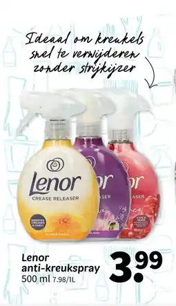 Wibra Lenor anti-kreuksspray aanbieding