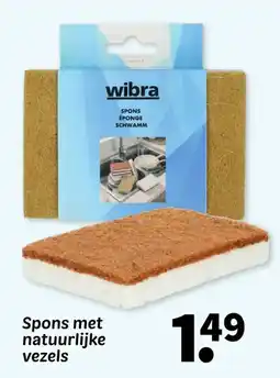 Wibra Spons met natuurlijke vezels aanbieding