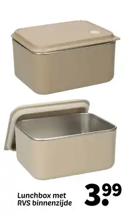 Wibra Lunchbox met RVS binnenzijde aanbieding