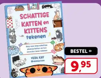 Schattige katten en kittens tekenen
