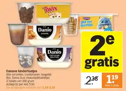 Albert Heijn Danone kindertoetjes aanbieding