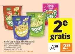 Albert Heijn Knorr Cup-a-Soup en Good snacks aanbieding