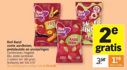 Albert Heijn Red Band zoete aardbeien, pretsleutels en snoepringen aanbieding