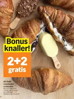 Albert Heijn AH Petit roomboter-croissants aanbieding