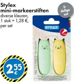 TEDi Stylex mini-markeerstiften aanbieding