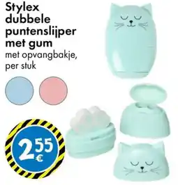 TEDi Stylex dubbele puntenslijper met gum aanbieding