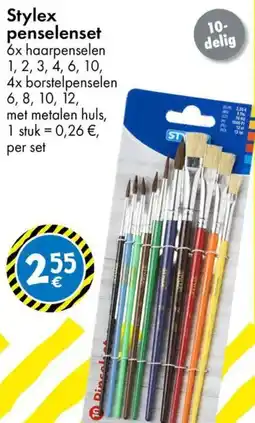 TEDi Stylex penselenset aanbieding
