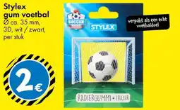 TEDi Stylex gum voetbal aanbieding