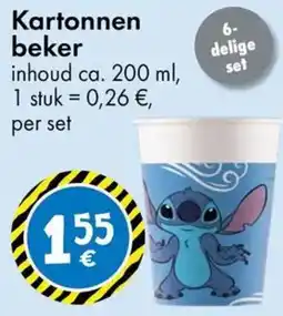 TEDi Kartonnen beker aanbieding