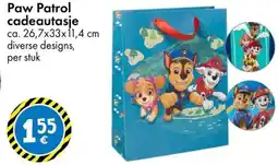 TEDi Paw Patrol cadeautasje aanbieding