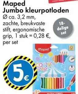 TEDi Maped Jumbo kleurpotloden aanbieding