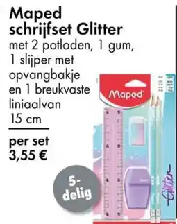 TEDi Maped schrijfset Glitter aanbieding