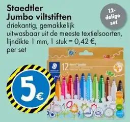 TEDi Staedtler Jumbo viltstiften aanbieding