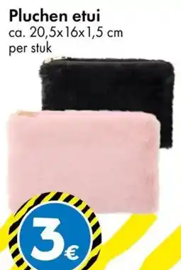 TEDi Pluchen etui aanbieding