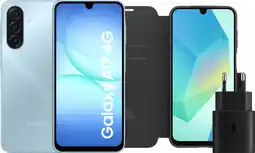 Coolblue Samsung Galaxy A17 128GB Blauw 4G + Accessoirepakket aanbieding