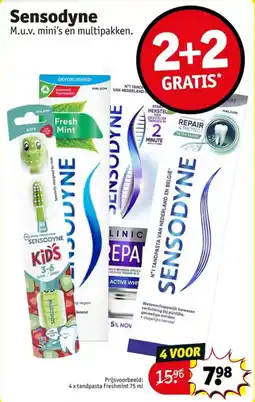 Kruidvat Sensodyne tandpasta aanbieding