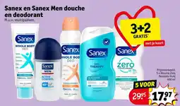 Kruidvat Sanex en Sanex Men douche en deodorant aanbieding