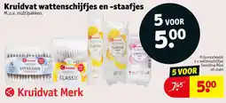 Kruidvat Kruidvat wattenschijfjes en -staafjes aanbieding