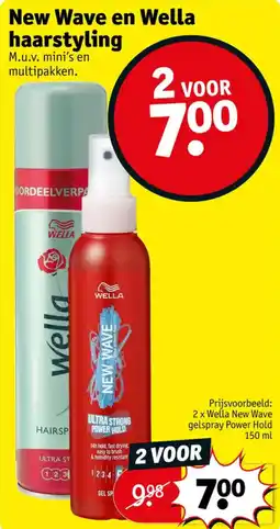 Kruidvat New Wave en Wella haarstyling aanbieding