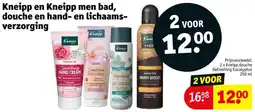 Kruidvat Kneipp en Kneipp men bad, douche en hand- en lichaams-verzorging aanbieding