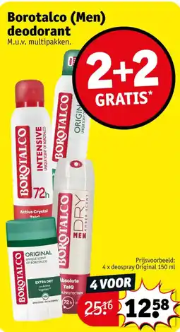 Kruidvat Borotalco (Men) deodorant aanbieding
