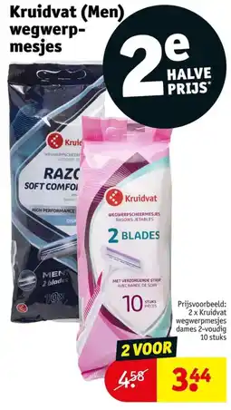 Kruidvat Kruidvat wegwerpmesjes aanbieding