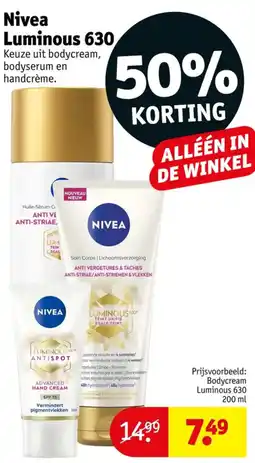Kruidvat Nivea luminous 630 aanbieding