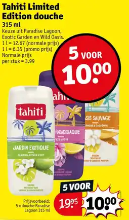 Kruidvat Tahiti Limited Edition douche aanbieding