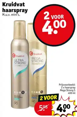 Kruidvat Kruidvat haarspray aanbieding