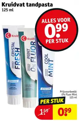 Kruidvat Kruidvat tandpasta aanbieding
