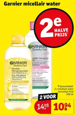Kruidvat Garnier micellair water aanbieding