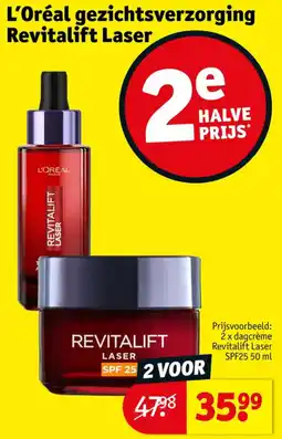 Kruidvat L'Oréal gezichtsverzorging Revitalift Laser aanbieding