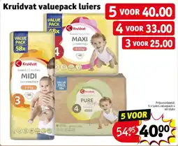 Kruidvat Kruidvat valuepack luiers aanbieding
