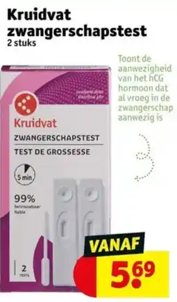 Kruidvat Kruidvat zwangerschapstest aanbieding