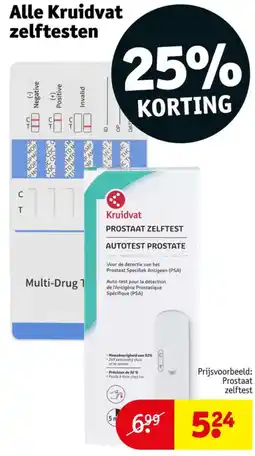 Kruidvat Kruidvat prostaat zelftest aanbieding
