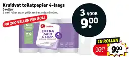 Kruidvat Kruidvat toiletpapier 4-laags aanbieding